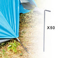 50 Pieces Aluminum Alloy Tent Pegs 200mm A167