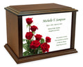 Roses Wood Cremation Urn - 4 Sizes H15047