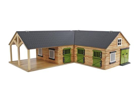 1-24 Scale Horse Stable with 4 Box Storage & Wash Box C2306