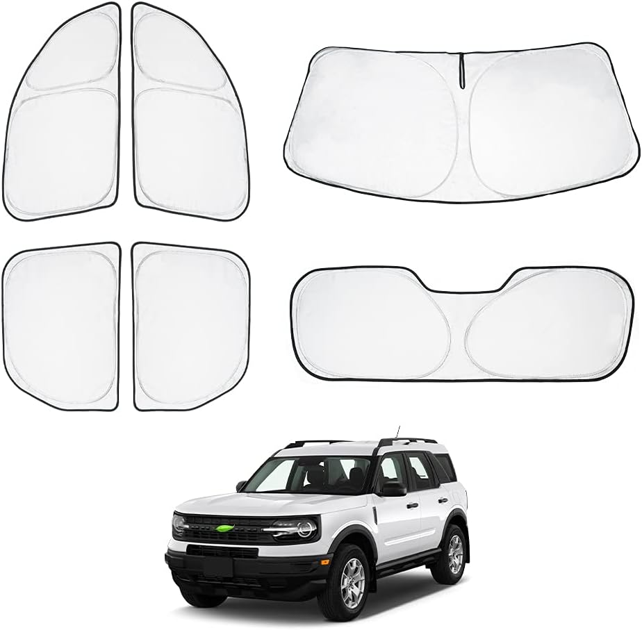 Custom Fit Sun Shade Windshield Sunshade Front Window Shades Rear Windows Cover Full Set 6PCS Pack of 2 S215