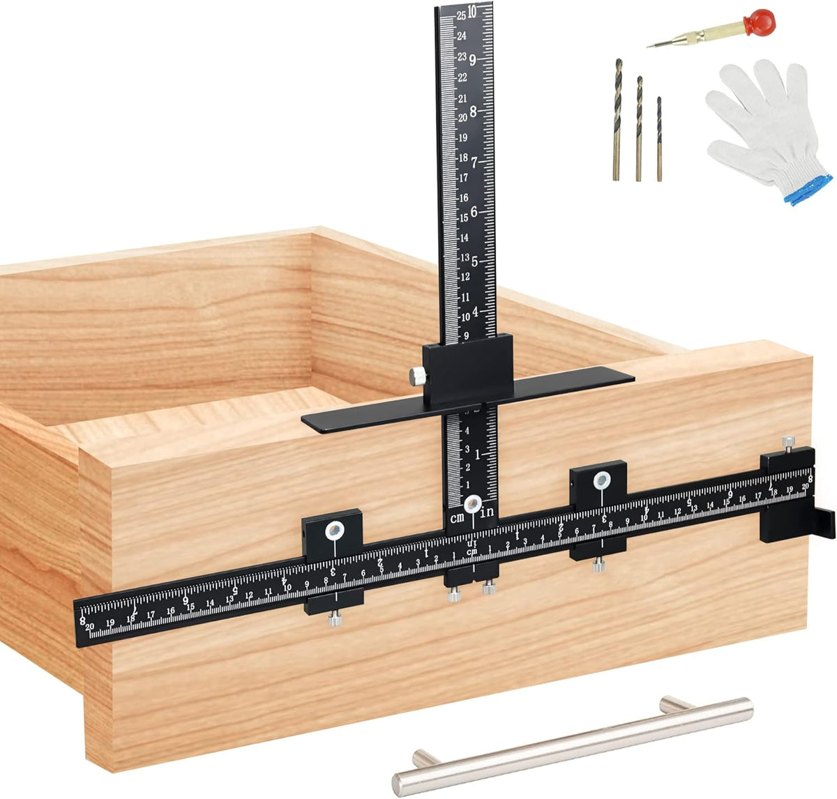 Aluminum Alloy Cabinet Handle Jig Template, Pack of 2 U810