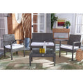 4 Piece Grey Brown White Patio Set P2846