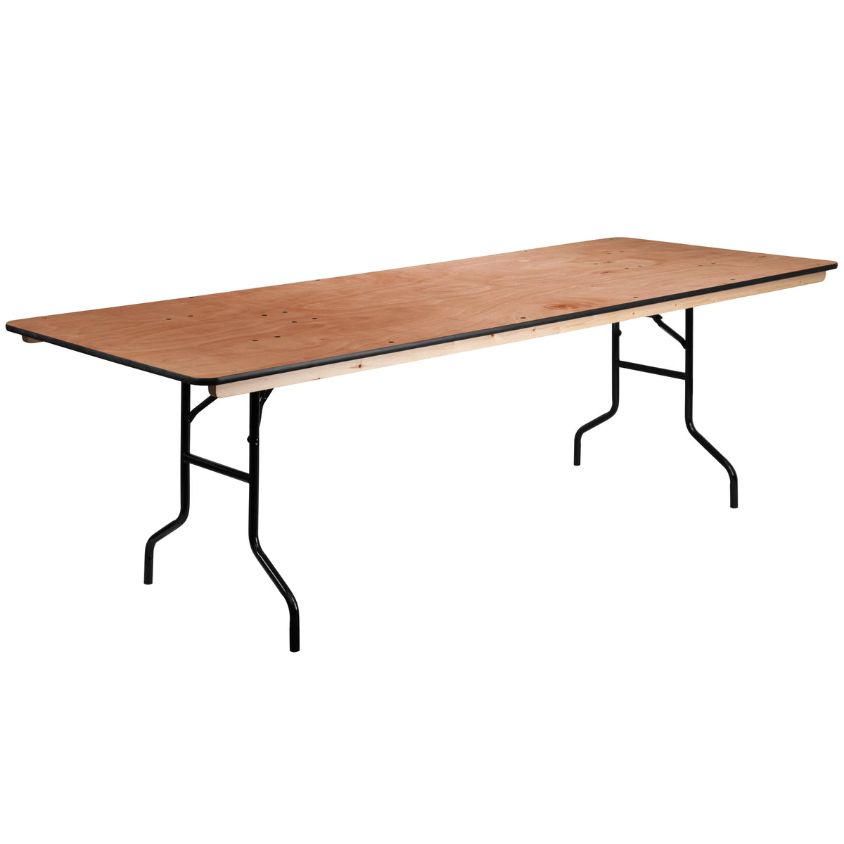 8-Foot Rectangular Wood Folding Banquet Table G68224