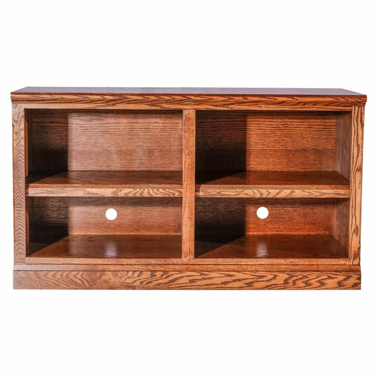 Mission TV Cart with Open Shelves Unfinished Oak, 42 in. W519483
