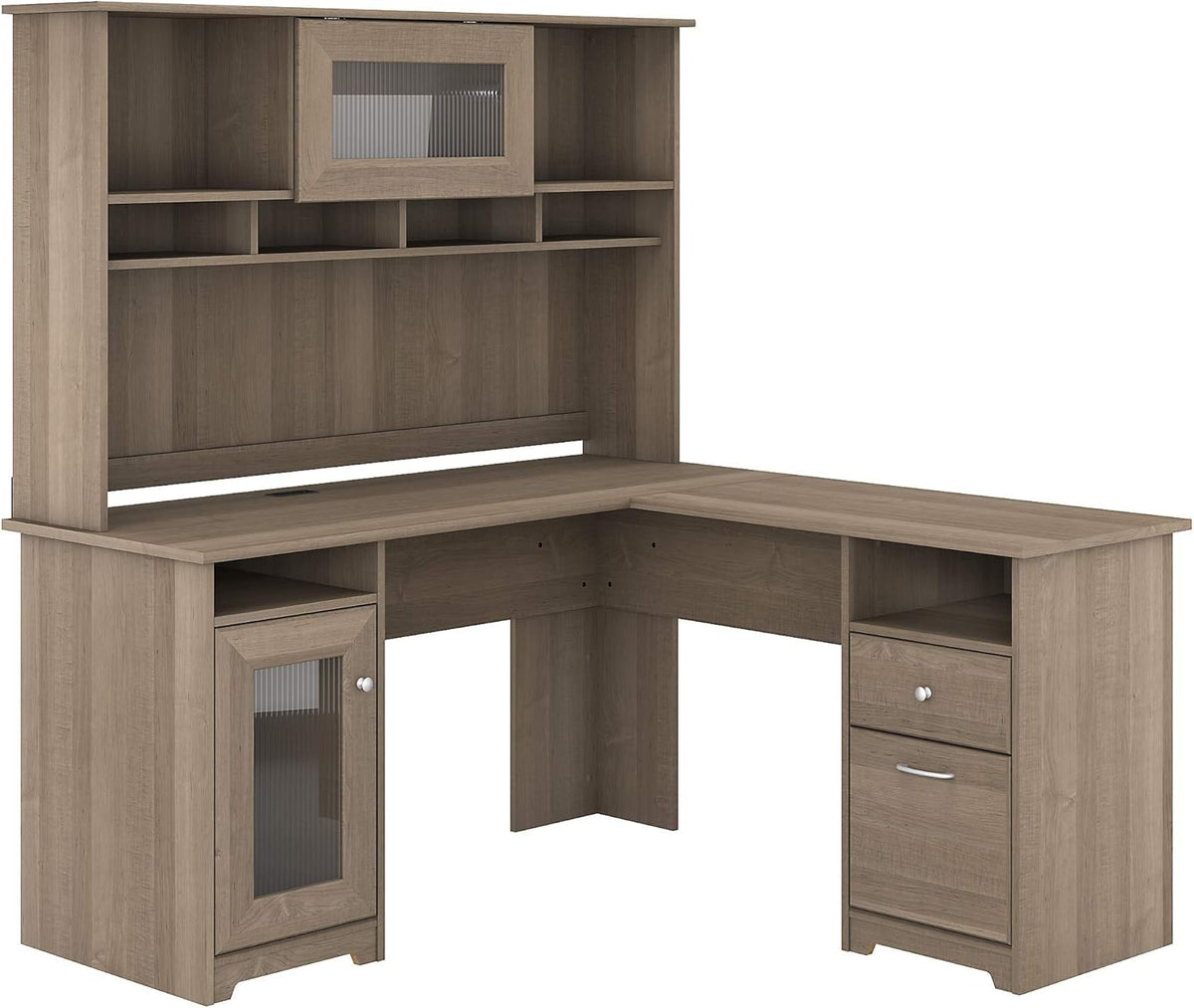 L Shaped Desk with Hutch W593939