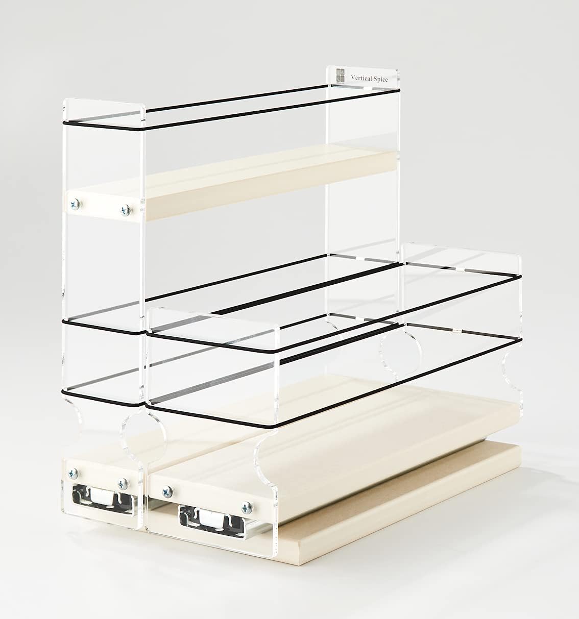 Combo 2 Tier Spice Rack Drawer and Storage Organizer Drawer L791