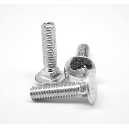 7/16 inch-14 x 2 3/4 inch Coarse Thread Grade 5 Carriage Bolt Medium Carbon Steel Zinc Plated Pk 100 J929046