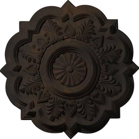 20 1/4x22OD x 1 1/2x22P Ceiling Medallion Hand-Painted Rust T80767