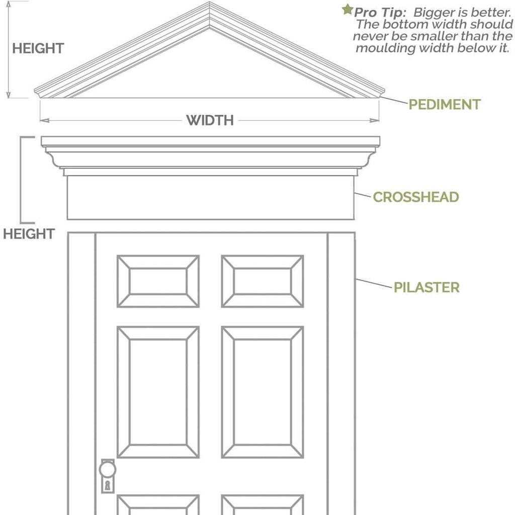 Flat Panel PVC Pilaster with Capital and Base (Pair) D10239