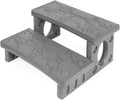 White 2-Step Lightweight Multi Purpose Deck Step S34114