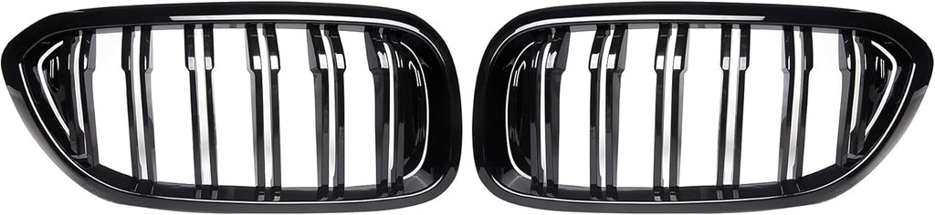 ABS Gloss Black Front Kidney Grille Grill Pack of 2 Z2780