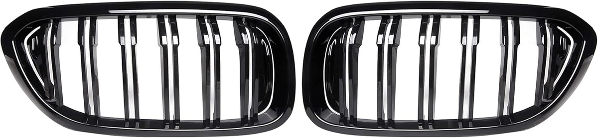 ABS Gloss Black Front Kidney Grille Grill Pack of 2 Z2780