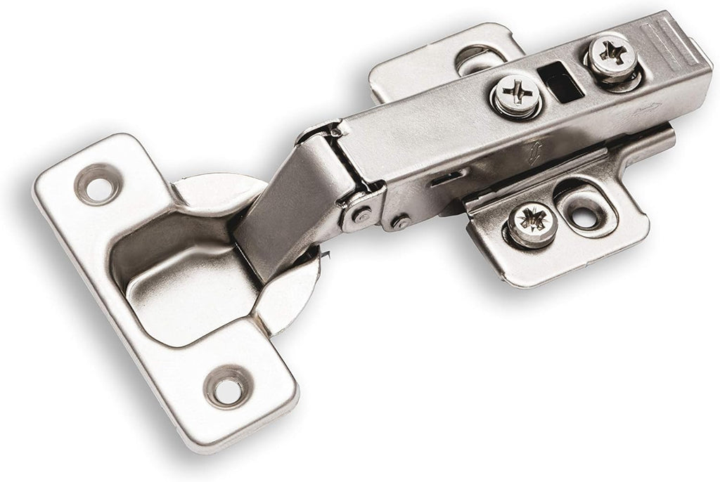 25 Pieces Full Overlay Frameless Soft Closing European Hinges with Screws A6085