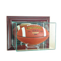 Cherry Finish Wall Mounted Football Display Case K80325