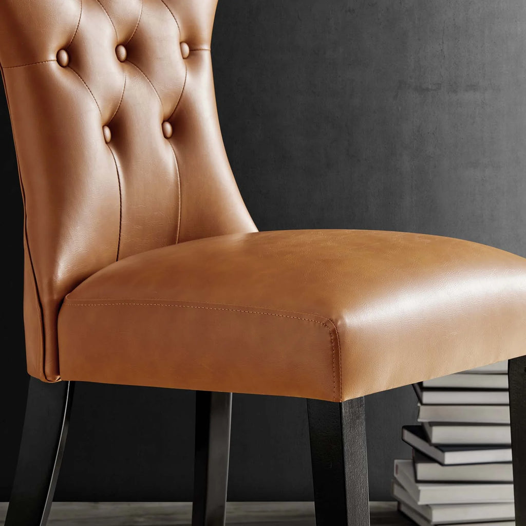 Tan Vinyl Side Chair X76681
