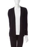Black Open Front Cardigan F723210