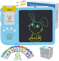Talking Flash Cards with LCD Writing Drawing Tablet Toddler Toys 224 Words Blue B4068