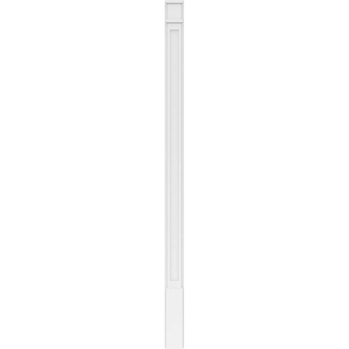 Flat Panel PVC Pilaster with Capital and Base (Pair) D10239