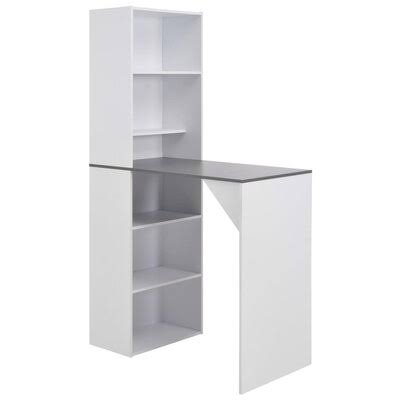White/Gray Bar Cabinet F88341