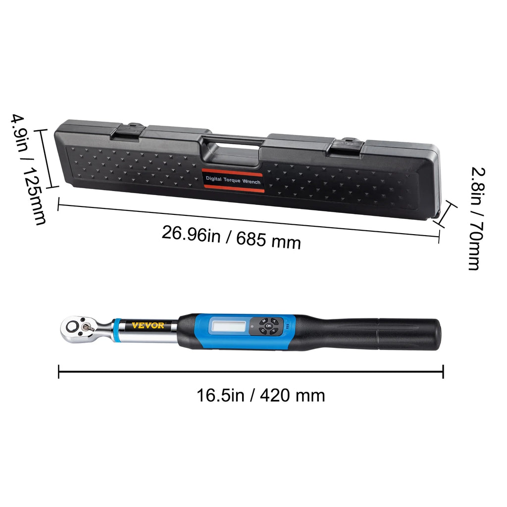 1/2" Drive Digital Torque Wrench with LED Display and Case S38129